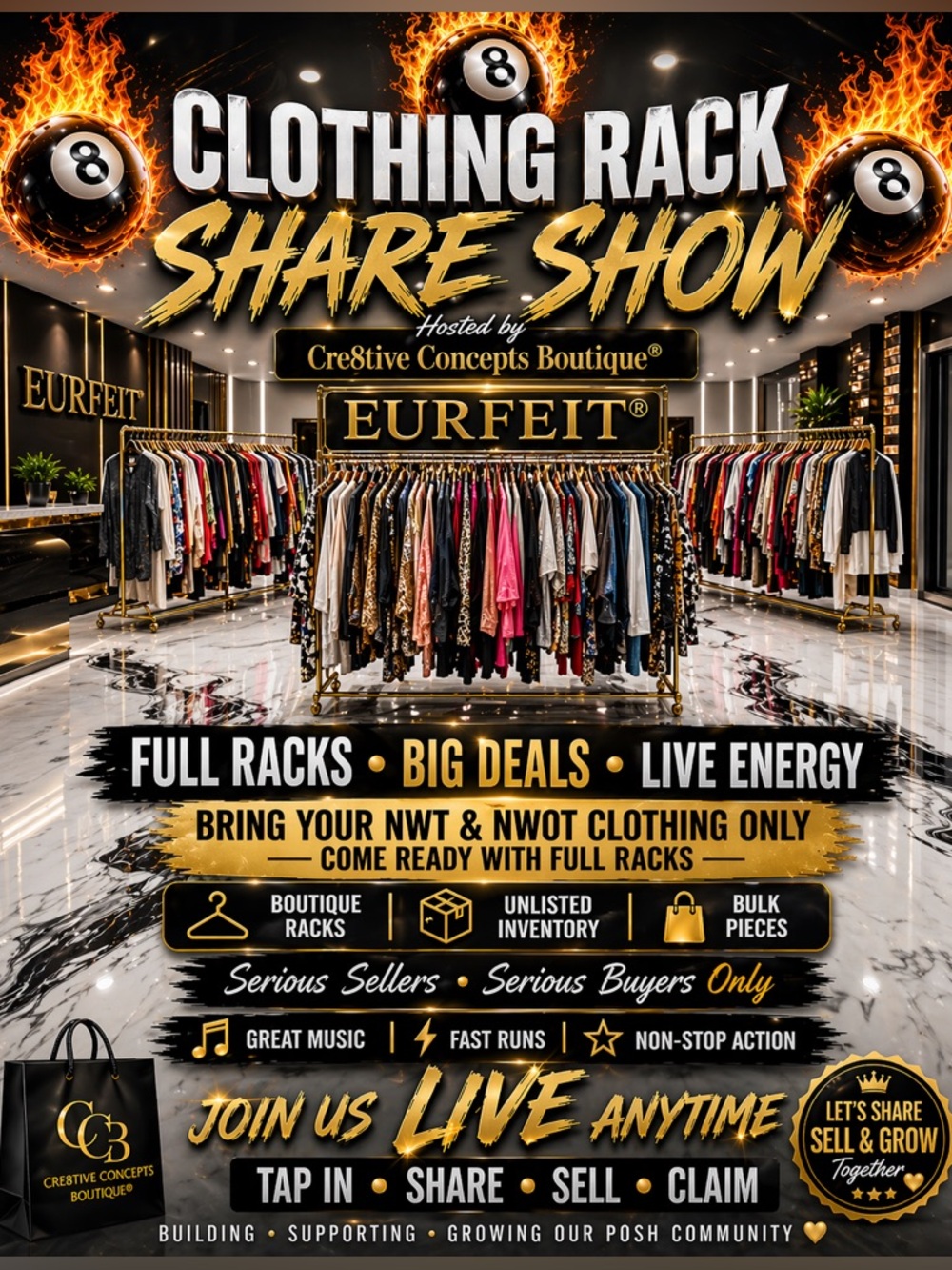 🎱 MAIN SHOW Notification~~>Cre8tive Concepts Boutique Share Show - Picture 5 of 17